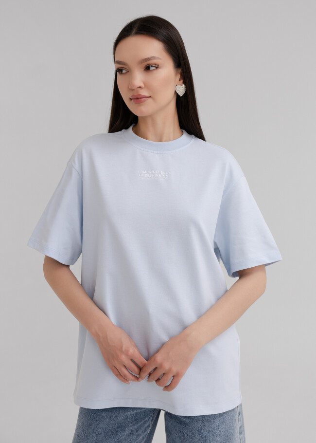 Футболка oversize з принтом