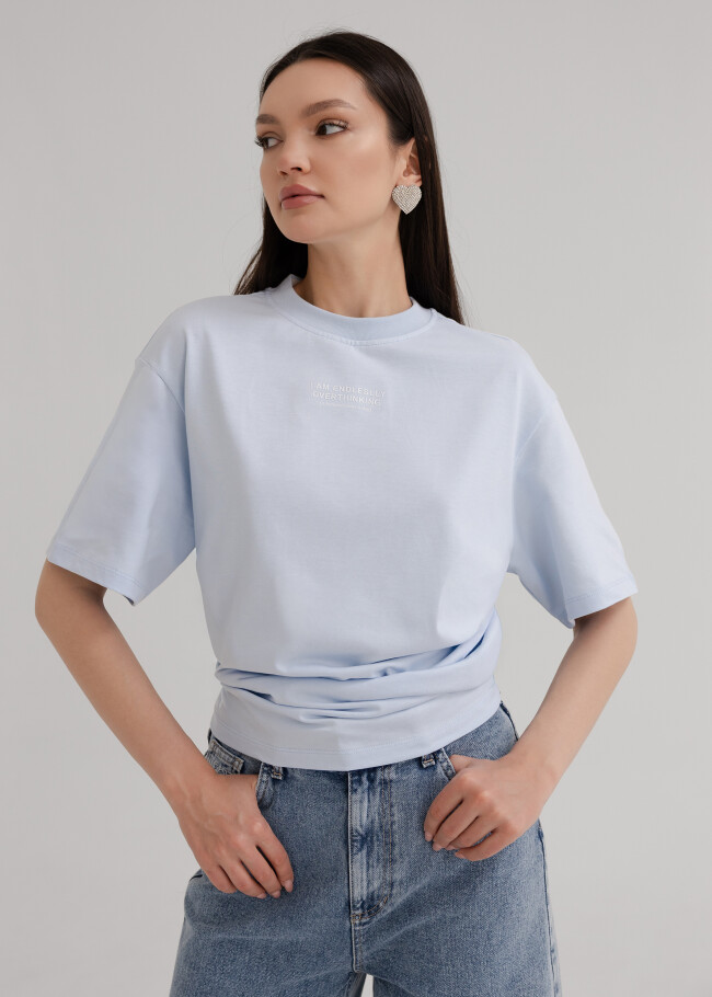 Футболка oversize з принтом