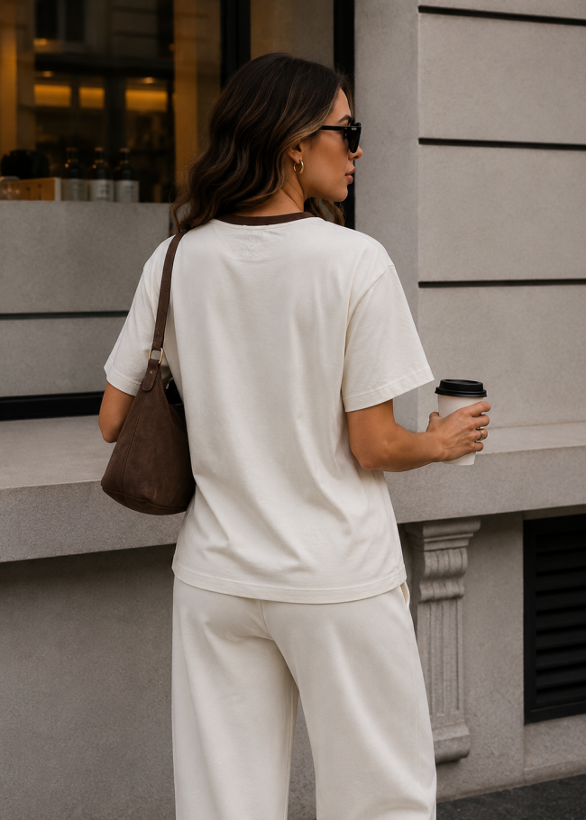 Футболка oversize зі спущеним плечем та принтом "I LOOK PERFECT ON INSTAGRAM"